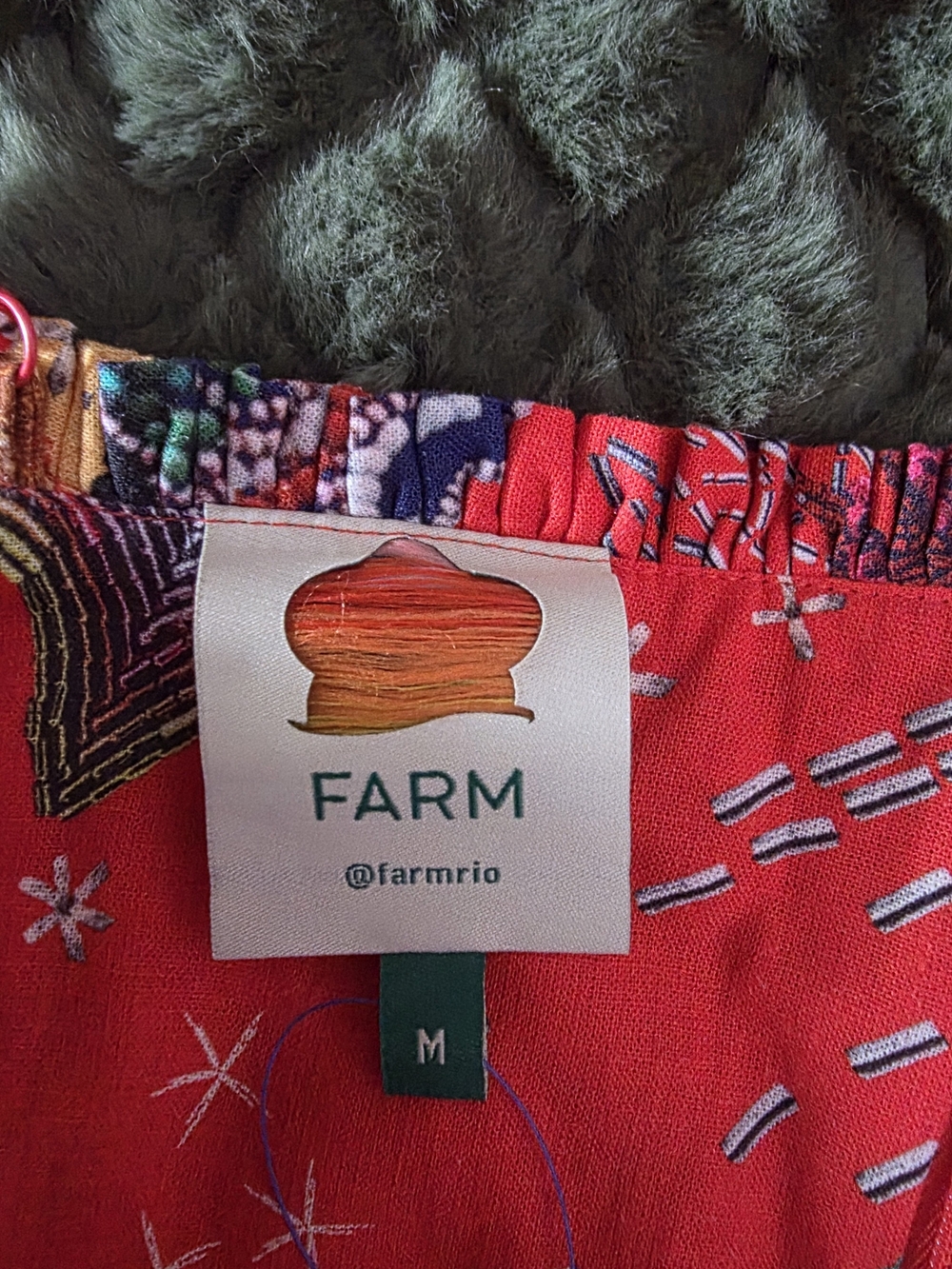 FARM Rio Red Printed Spaghetti-Strap Romper - Picture 4 of 4